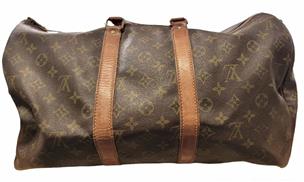 Louis Vuitton Monogram Glaze Keepall Bandouliere 50 Duffel Bag – Luxuria &  Co.